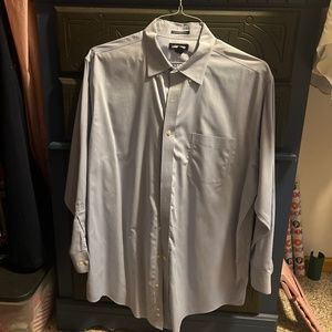 Lands end blue button down